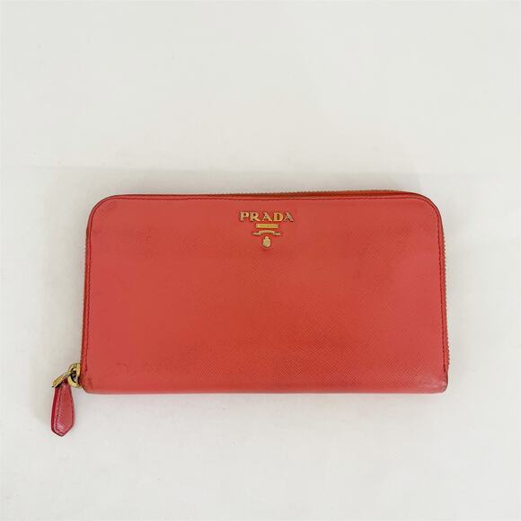 PRADA Saffiano Metal Leather Continental Wallet - Picture 1 of 9